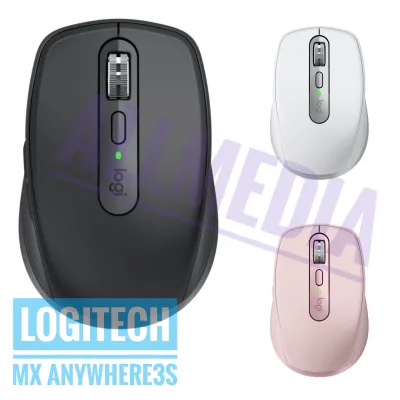 Logitech MX Anywhere 3S 8K DPI,Quiet Click Graphite Wireless Compact Performance Mouse Any Surface รับประกันศูนย์ไทย1 ปี