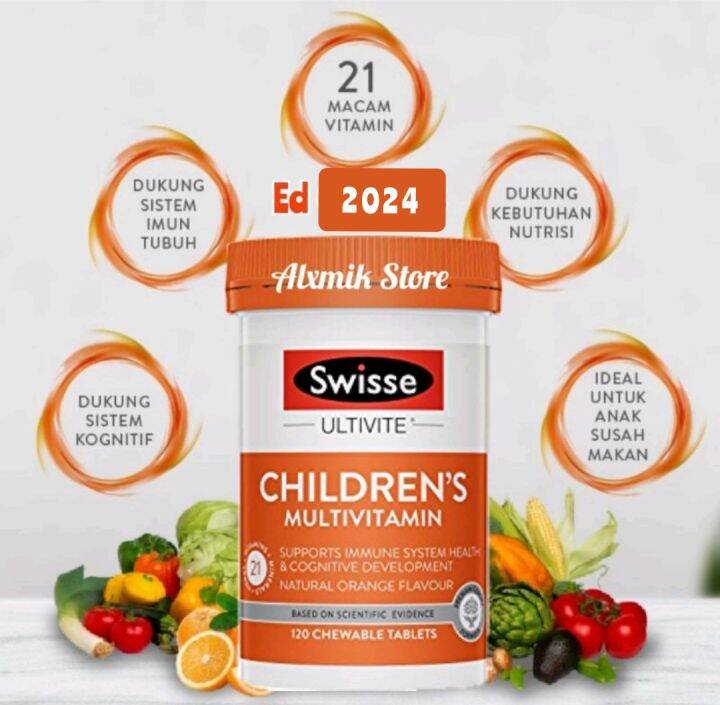 Swisse Children's Ultivite Multivitamin 120 Tablet ed 2024 swisse kids