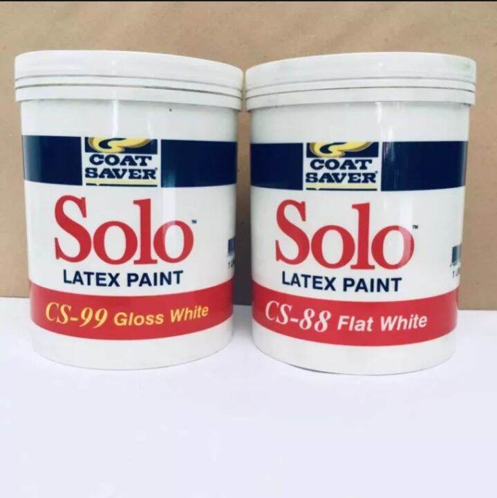Coat Saver SOLO paint. 1 liter flat & gloss latex Lazada PH