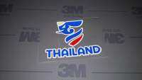 สติ๊กเกอร์โลโก้ทีมชาติไทย มี 3 แบบ(ความยาว10×8ซม.)สะท้อนแสง 3M