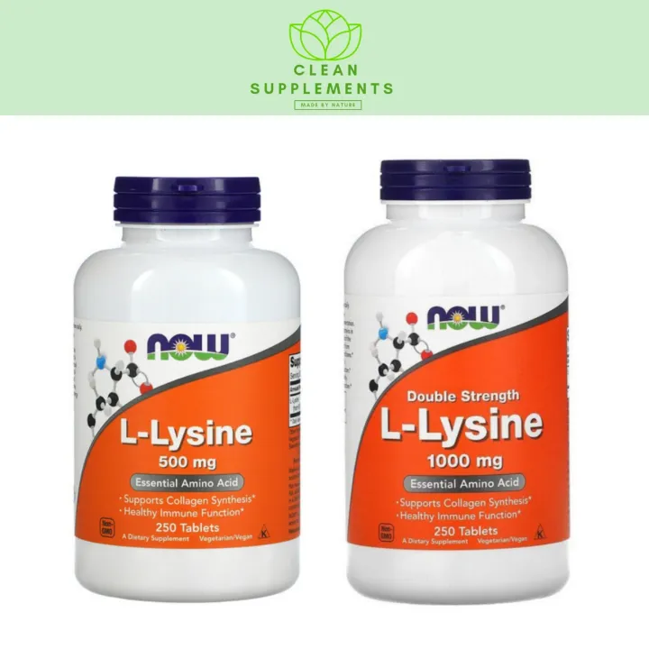 Now L Lysine 500 Mg 100 250 Tablets Lazada Ph