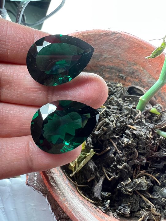 green-amethyst-pear-15x22mm-weight-9-cts-green-อเมทิสต์-แล็บ-amethyst-lab-culture-49-กะรัต-1-เม็ด-เกรดอย่าง-ดี-13x18-mm-มิลลิเมตร-quartz-green-tourmaline-15x22mm