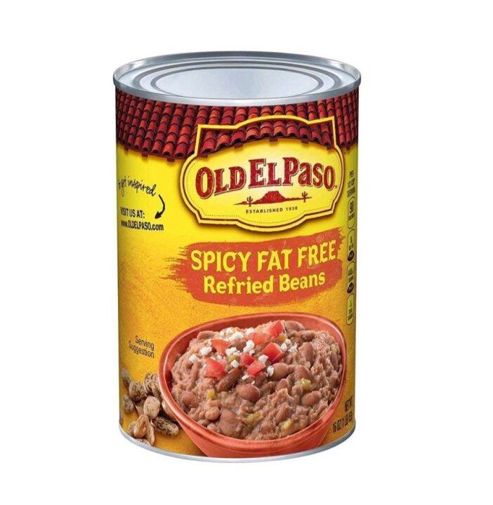 Old El Paso Refried Beans Spicy Fat Free 16oz Lazada PH