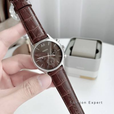 ✨ของแท้100%✨ นาฬิกาข้อมือ FOSSIL Fenmore Multifunction Brown Leather Watch BQ2719