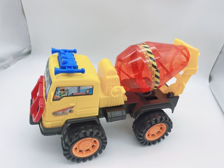 ของเล่นเด็ก-รถโม่ปูนของเล่นพลาสติก-สามารถหมุนโม่ได้-ราคาคันละ-109-บาท