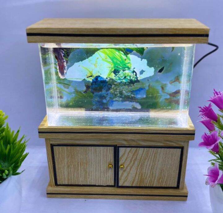 Aquarium 1set (lemari Kabinet +lampu Led) | Lazada Indonesia