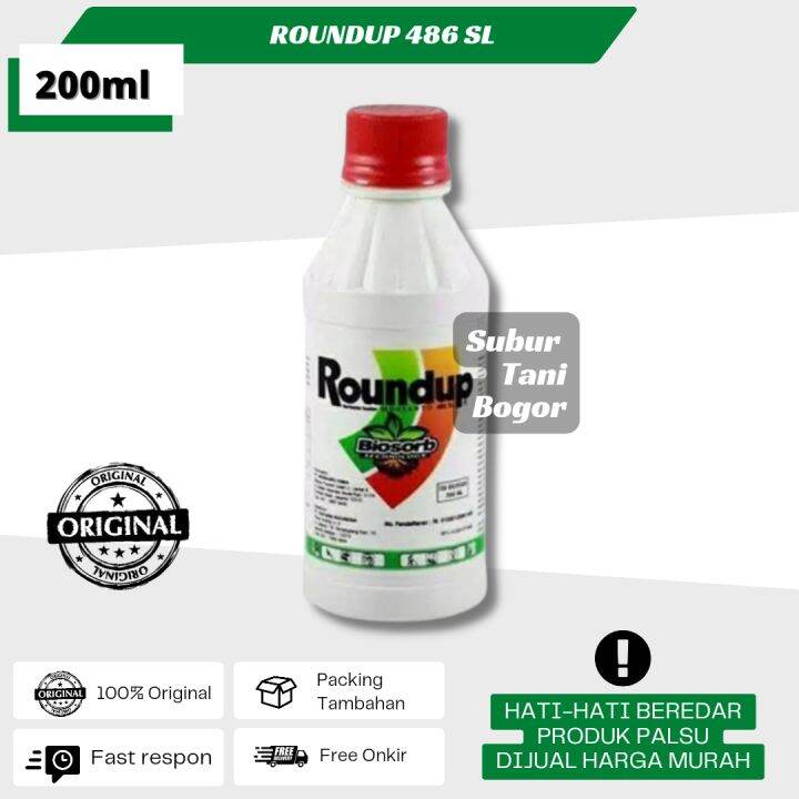 Obat Racun Rumput Sistemik Roundup 486 Sl 200ml Lazada Indonesia