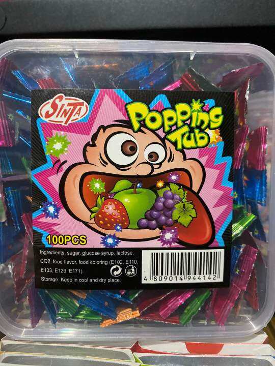 popping tub candy100pcs Lazada PH