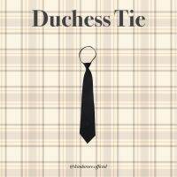 KINDARARE — Duchess Tie (เนคไทสีดำผ้าซาตินแบบซิบ ใส่ง่าย พร้อมส่ง)