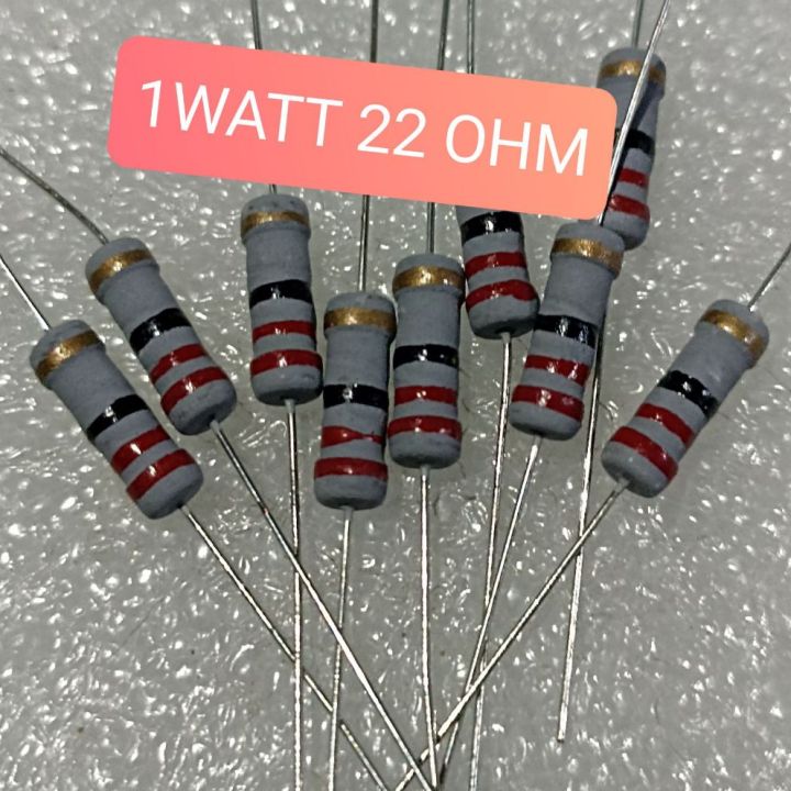 10buah Resistor 1watt 22 Ohm 1 Watt 22 Ohm 1w 22 Ohm Lazada Indonesia 7614