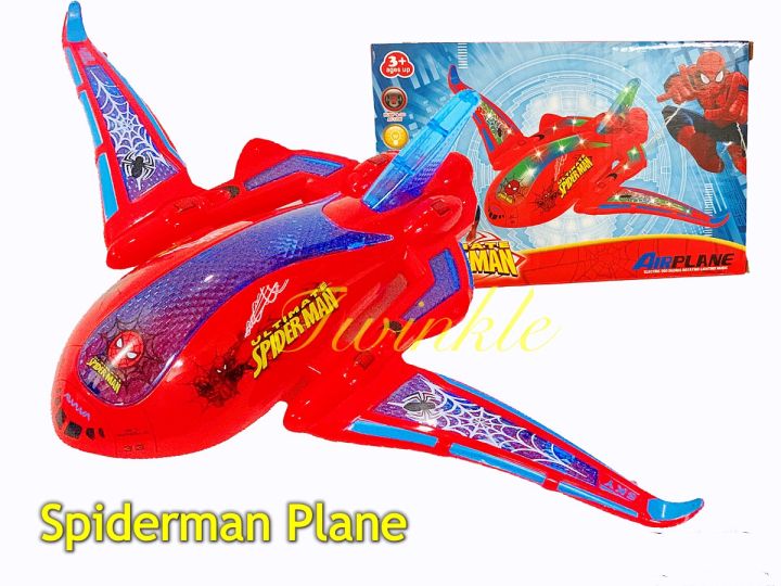 spiderman aeroplane toy