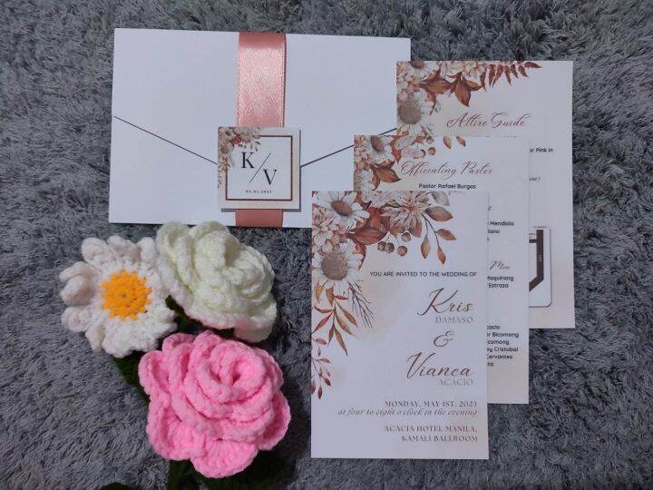 Wedding invitation Size 4R (4x6) | Lazada PH