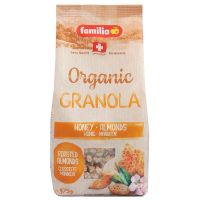 Familia Organic Honey – Almond CRUNCH แฟมิเลียธัญพืชอบกรอบผสมน้ำผึ้งและอัลมอนด์ 375กรัม