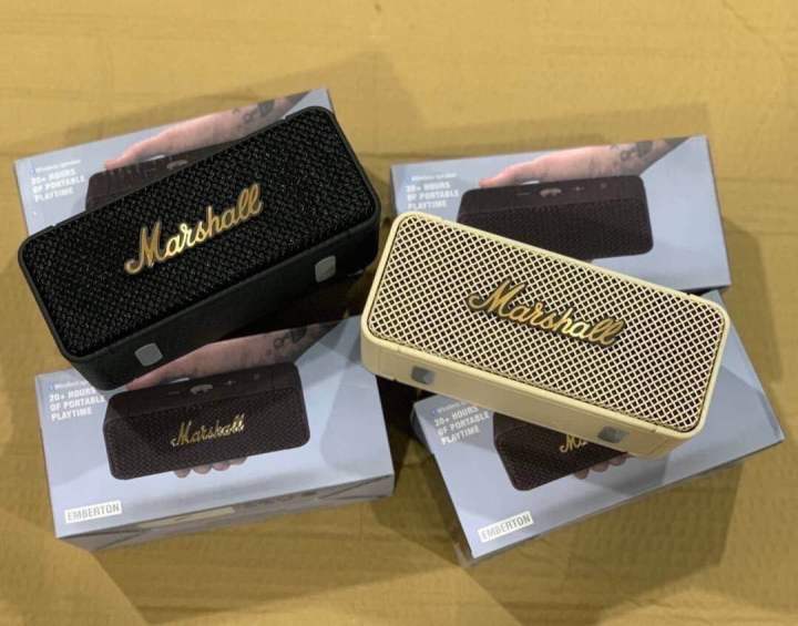 marshall-mg-2-ลำโพงบลูทูธไร้สายmarshall-emberton-ลำโพงพกพา-สีดำสีขาว