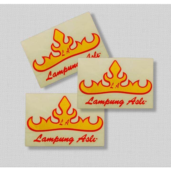 Sticker Cutting Lampung Aslisticker Siger Lampung Asli Reflective