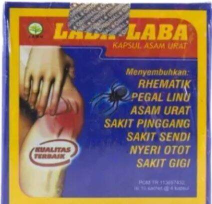 Laba Laba Kapsul Berkhasiat Untuk Asam Urat PegaLinu | Lazada Indonesia