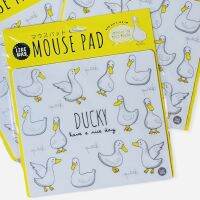 แผ่นรองเม้าส์ ลาย Ducky คนชอบเป็ด น่ารักมากๆ ค่ะ # Mouse Pad #อุปกรณ์คอมพิวเตอร์