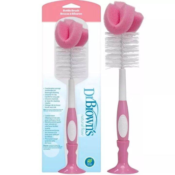 Dr Brown's Bottle & Nipple Brush w Soft Bristles Foam(Original) Lazada PH