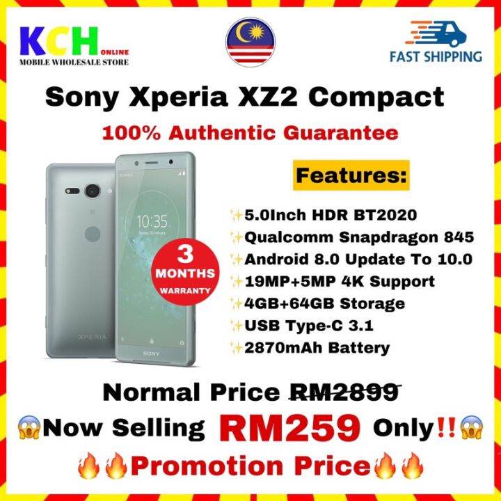 sony xperia xz2 compact 4 64gb