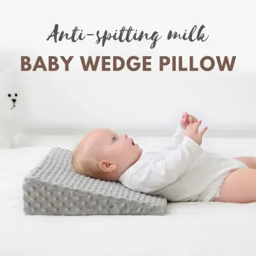 Baby Wedge Pillow Side Sleeping Cushion Anti Spitting Triangle