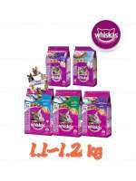 Whiskas วิสกัส อาหารแมวขนาด 1.1-1.2kg