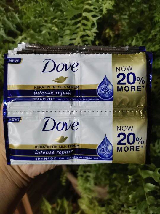 12pcs/sachets DOVE BLUE SHAMPOO Lazada PH