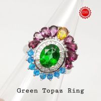 แหวน กรีนโทพาส Green Topaz พลอยแท้ ประดับ ด้วยพลอย ซิทรีน Citrine , โรโดไลท์ Rhodolite , อะพาไทต์ Apatite ตัวเรือนเงิน 92.5 ชุบทองคำขาว สวยสะดุดตา ขนาด 60 สวยสะดุดตา

Green Topaz ring &amp; Rhodolite &amp; Apatite , genuine gemstone, 92.5 sterling silver, size 9.