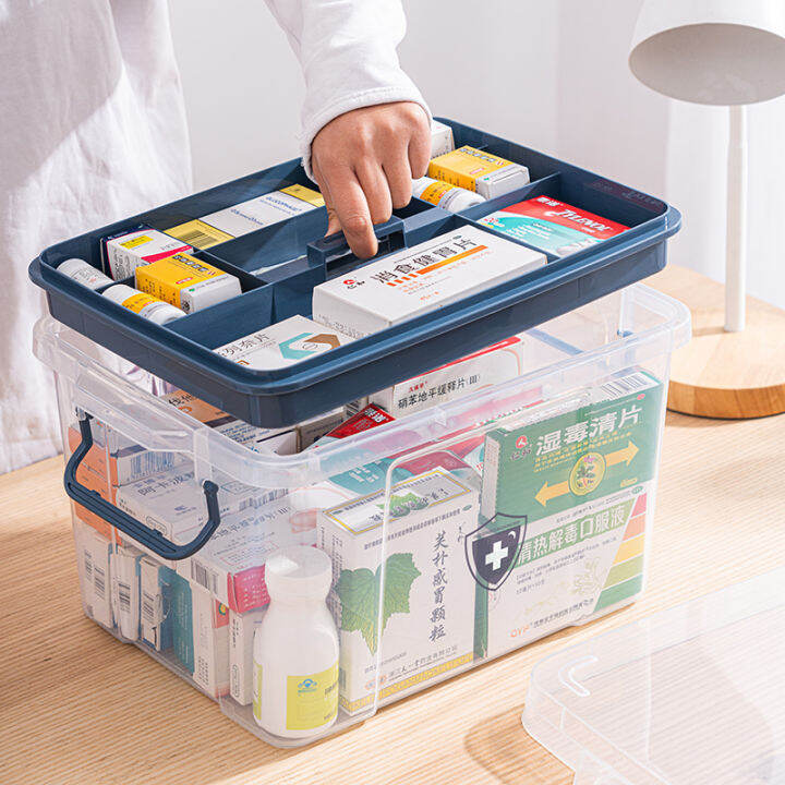 Household Extra Large Medicine Box MultiLayer Medical First Aid