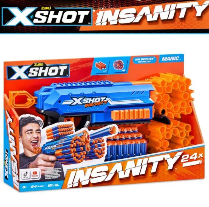 X-Shot Insanity Manic Nerf Blaster By: ZURU | Lazada PH