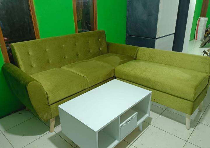 sofa L putus kancing sofa L putus minimalis Lazada Indonesia