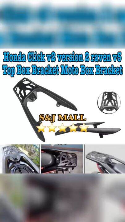 Motorcycle Rear Top Bracket For Honda Click 125/150 v2 version 2 raven ...