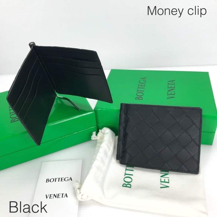 New Bottega Veneta Money clip black