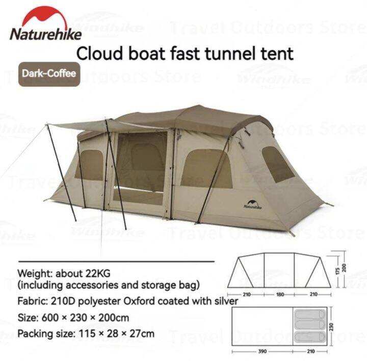 NATUREHIKE Cloud Vessel Tunnel Tent | Lazada PH