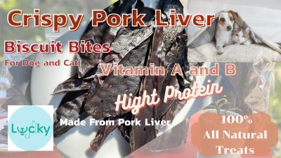 1Kg.Crispy Pork Liver Biscuit Bites For Dogs and Cats 1 package 1000g.