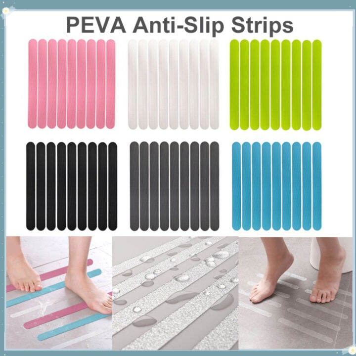 6PCS Anti Slip Strips Transparent Shower Stickers Bath Safety Strips