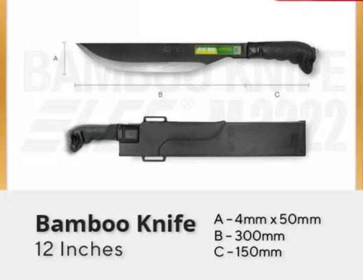 มีดเดินป่า-bamboo-knife-sam-lee-m2222-malaysia-rade-carbon-steels-มีด-มีดพก