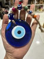 Evil eye size 8 cm ? พร้อมเชือก+ลูกปัด ของแท้จากตุรกี ?% (ดวงตาปีศาจป้องกันสิ่งชั่วร้าย)