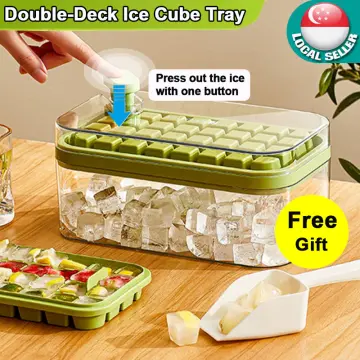 New Design Silicone Ice Tray for Freezer Ice Cube Tray with Lid and Bin  Comes with Ice Container Scoop and Cover - China Drawer Type Ice Box and  Grid Ice Lattice price