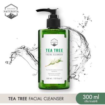 Plantnery Tea Tree First Cleansing Water 300 ml คลีนซิ่ง ทีทรี เช็ดทำความสะอาดเครื่องสำอาง สูตรลดสิว ควบคุมความมัน