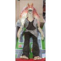 Thinkway Star Wars Jar Jar Binks Plush doll สูง22นิ้ว (55ซม) จาจาบิงส์ ตุ๊กตานาฬิกาปลุกมีเสียงพูดคุยได้หลายเสียงบอกเวลาได้ **ลดราคา ไม่มีกล่อง ของใหม่** starwar