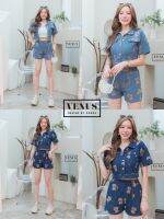 ?Jeans Set ชุดเซตผ้ายีนเนื้อดี พิมพ์ลายน้องหมาสุดน่ารัก