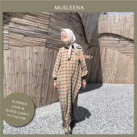 [MUSLEENA] CUBIC ABAYA (Limited Edition) . 3 Designs . Freesize . อบาย่าเดรสกระดุมหน้าผ้าเบา เย็นสบายมาก แพทเทริน์พิเศษ เก๋และเพรียว ตัดเย็บปราณีต ซับในที่อก