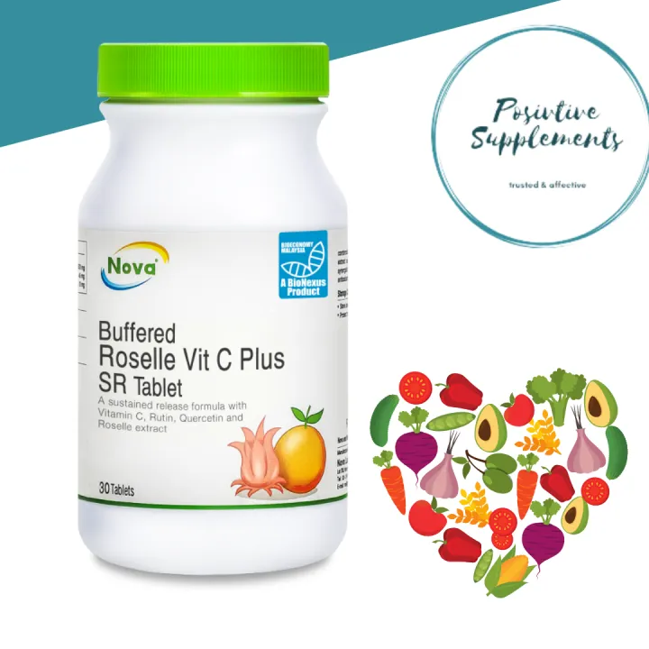 NOVA VITAMIN C ROSELLE BUFFERED C 30s / 100s Lazada