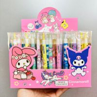 ปากกาเจล *หมึกสีน้ำเงิน* ลายsanrio 1 ชุด 12 ด้าม สีพาสเทลสวยหวานเขียนลื่นสุดๆ