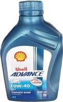 น้ำมันเครื่อง Shell Advance AX7 10W-40 0.8L