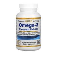 California Gold Omega 3 โอเมก้า3 น้ำมันตับปลา บำรุงสมอง Premium Fish oil 100 ซอฟเจล Exp:2025