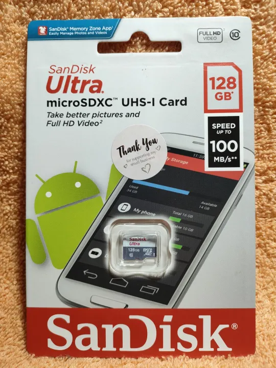 Original SanDisk Ultra 128GB, micro SD CARD, for Mobile Phone, Tablet