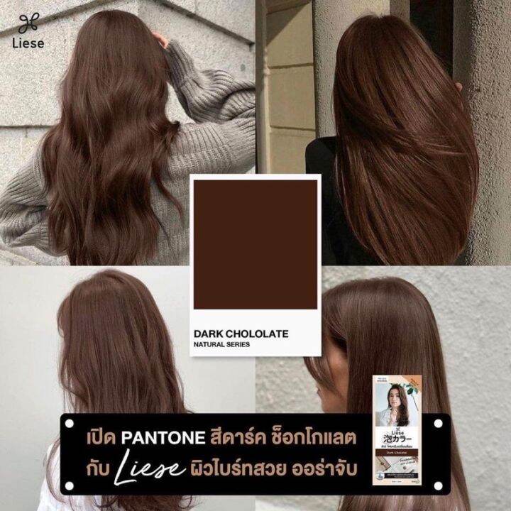 LIESE Bubble Haircolor💖 ดาร์ค ช็อกโกแลต 🟤 ของ Natural Series ที่จะช่วย