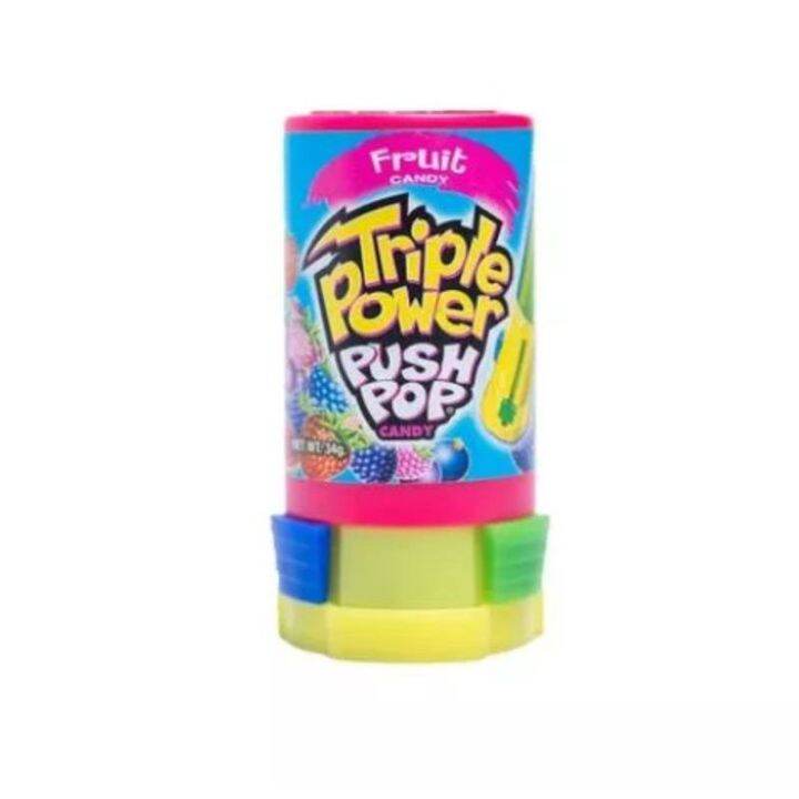 Triple Power Push Pop Candy 3in1 Flavors Lazada PH
