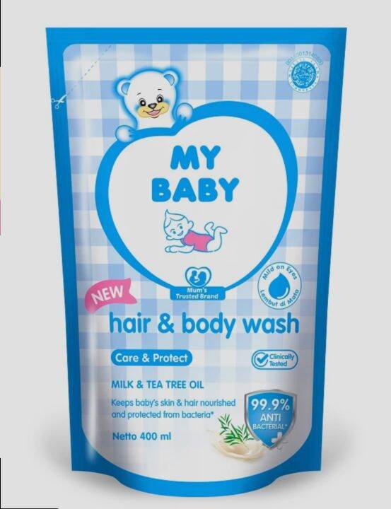 My Baby Hair and Body wash Care and Protec ( Reff 400ml / Botol 200